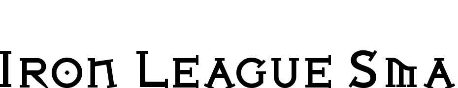 Iron League Smallcaps Black Font Download Free